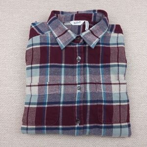 Woolrich Womens Plaid Button Up Flannel Shirt Sz S/P Cotton Cabincore Western